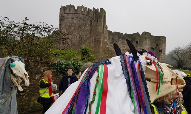 Here we go a Wassailing