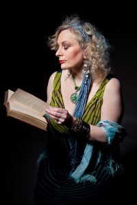 woman reading a book