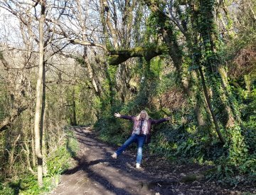 Judith in the woods 